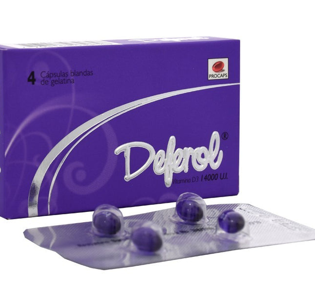Deferol 14000 Ui  4 Capsulas