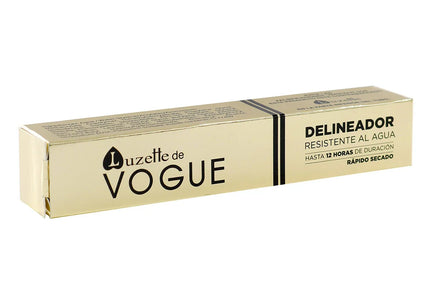 Delineador Resistente al Agua Luzette Vogue Negro 8G