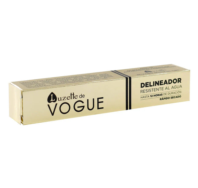 Delineador Resistente al Agua Luzette Vogue Negro 8G