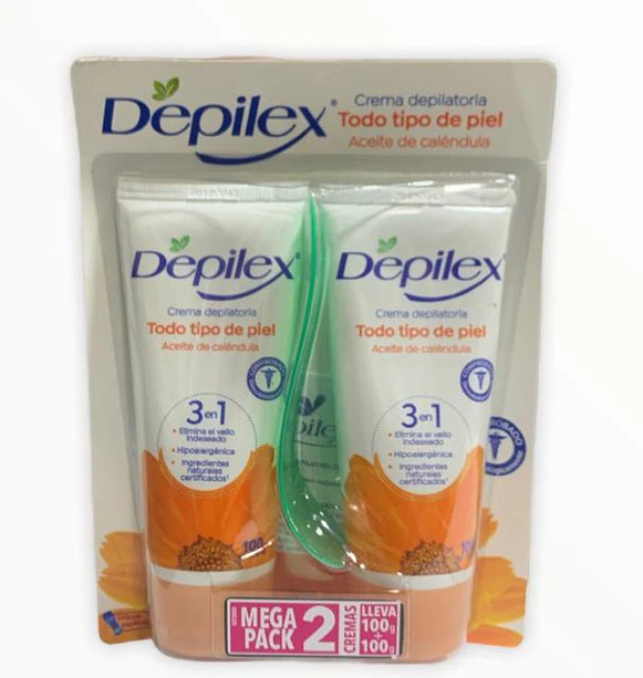 Crema Depilex 3 En 1 Todo Tipo de Piel 100G 2X1