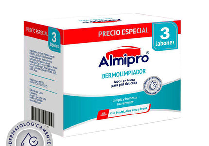 Tripack Almipro Jabón Dermolimpiador 100Gr