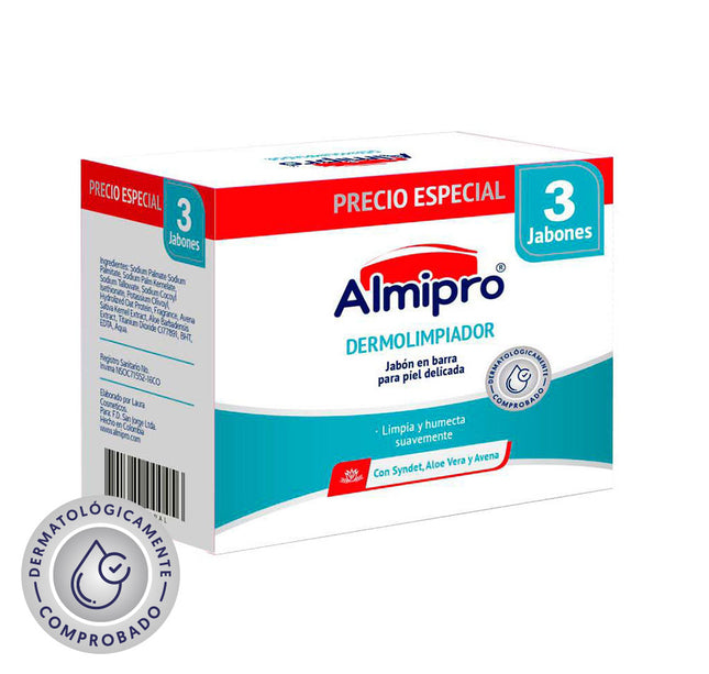 Tripack Almipro Jabón Dermolimpiador 100Gr