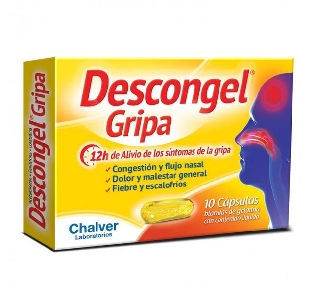 DESCONGEL GRIPA 100 CAP.BLANDA GELAT.