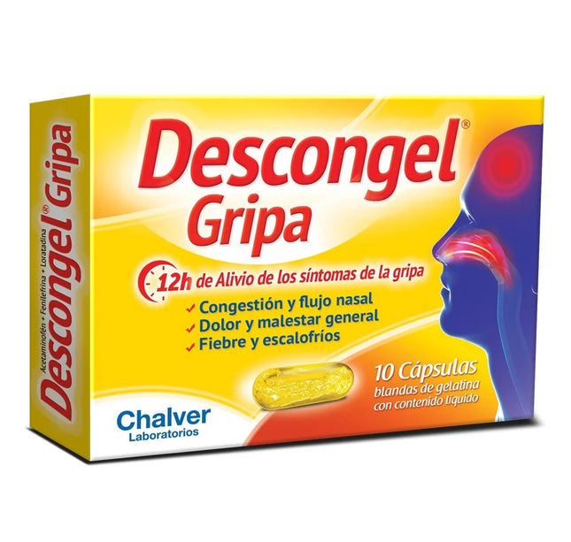 DESCONGEL GRIPA 10 CAP.BLANDA GELATIN.