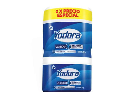 2 Desodorante Yodora Crema 32 Gr Precio Especial