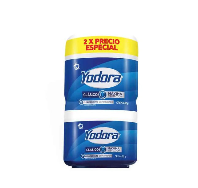 2 Desodorante Yodora Crema 32 Gr Precio Especial