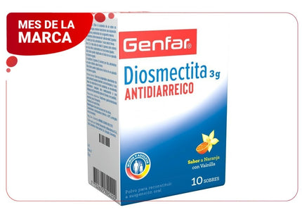 Diosmectita 3 Gramos 10 Sobres