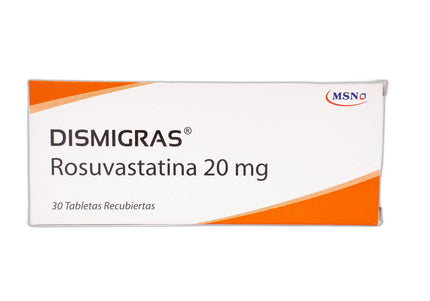 Dismigras 20 Mg 30 Tabletas