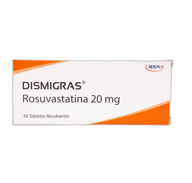 Dismigras 20 Mg 30 Tabletas