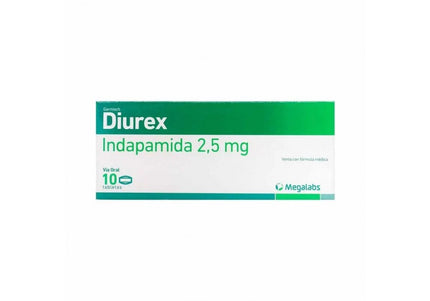 Diurex 2.5 Mg 10 Tabletas