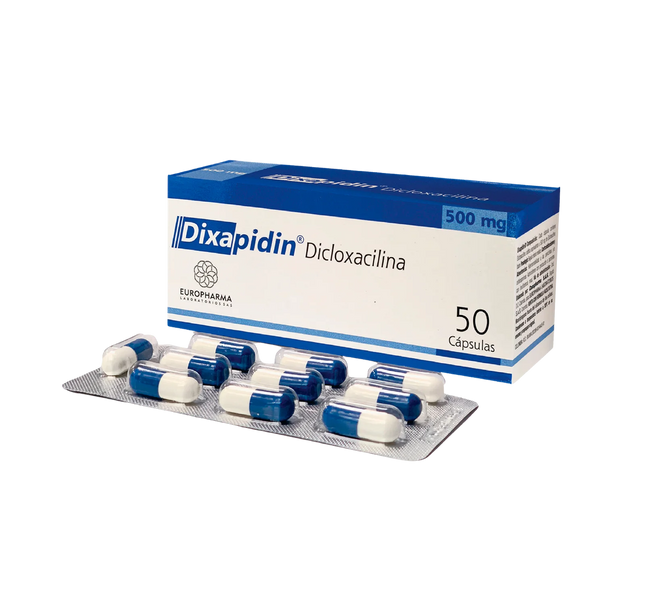 Dixapidin 500 Mg 50 Capsulas