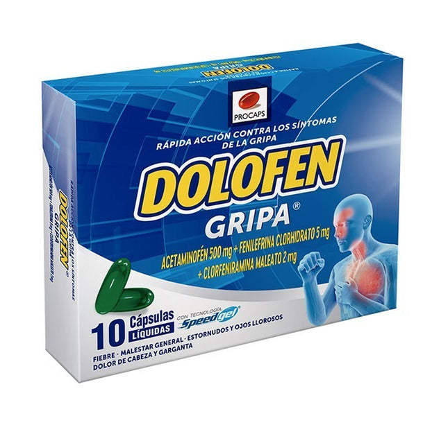 DOLOFEN GRIPA 10 CAPS