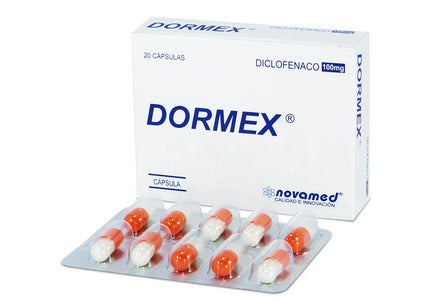 Diclofenaco Sodico Dormex 100 Mg 20 Caps