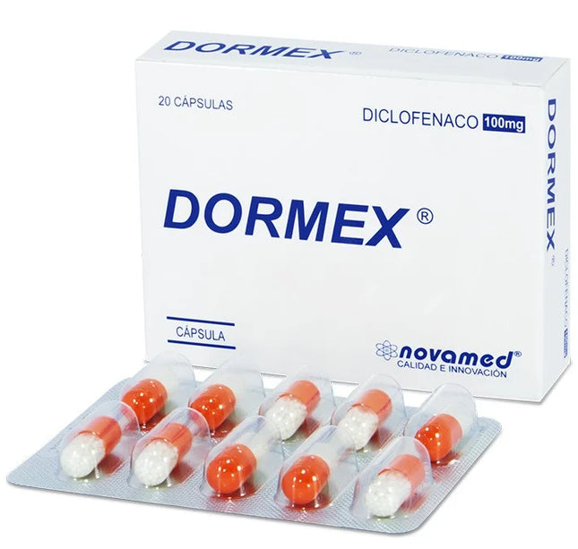 Diclofenaco Sodico Dormex 100 Mg 20 Caps