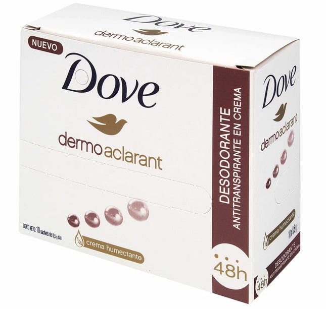 Desodorante Dove Tono Uniforme 8.5 Gr X 10 Sobres