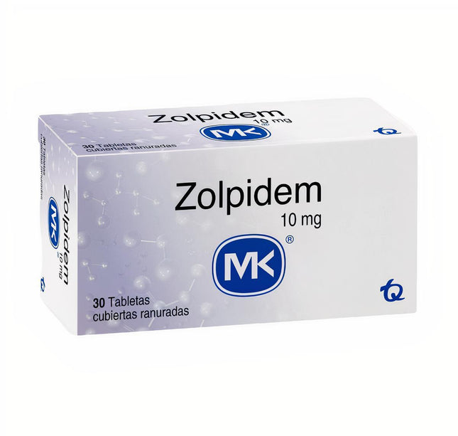 Zolpidem 10 Mg 30 Tabletas Mk