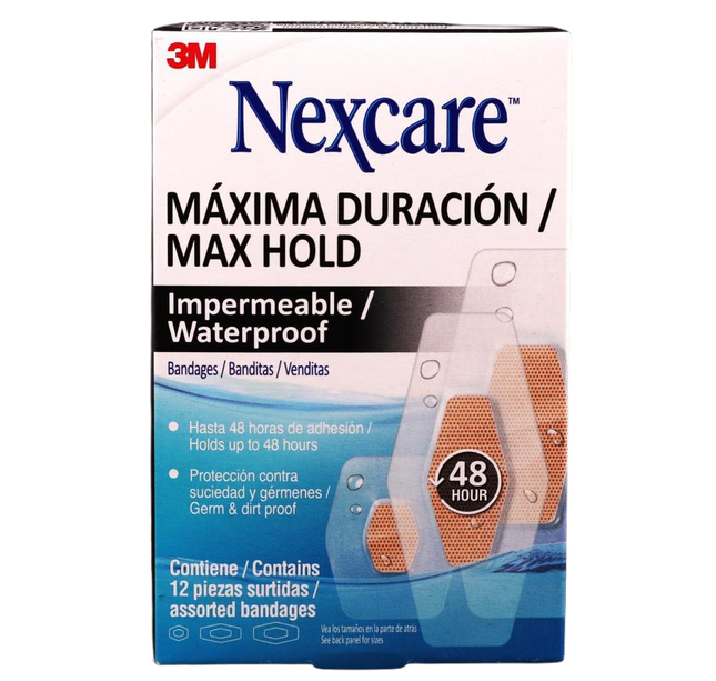 Banditas Nexcare Max Hold 12 Unidades