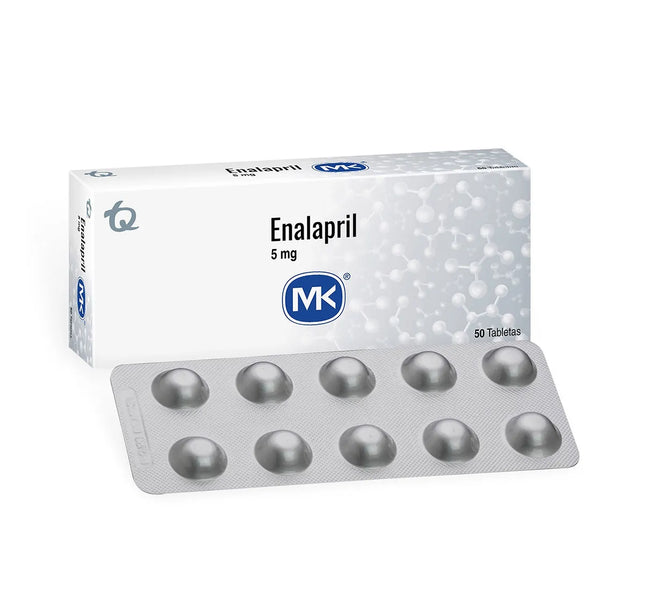 Enalapril 5 Mg 50 Tabletas Mk