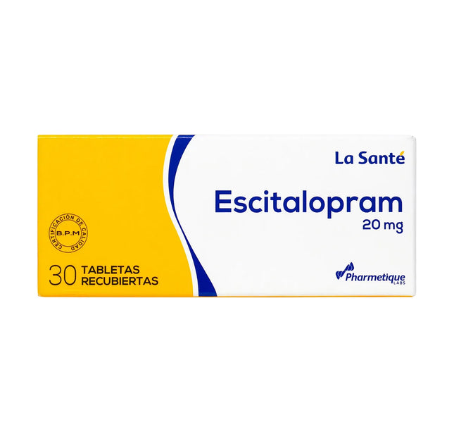 Escitalopram 20 Mg 30 Tabs LS