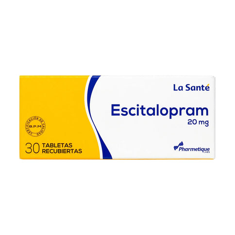 Escitalopram 20 Mg 30 Tabs LS