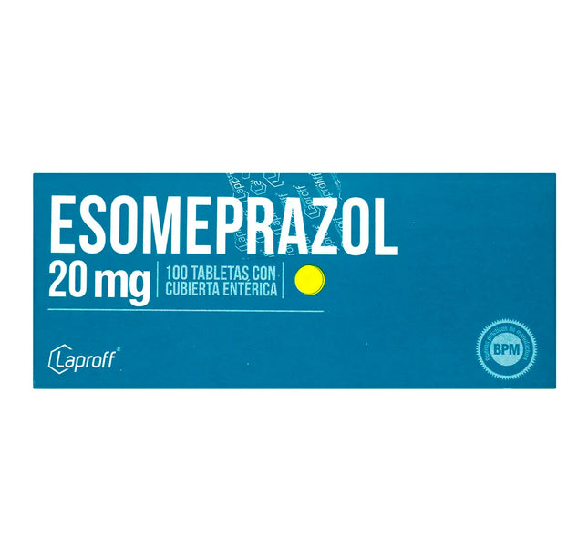 Esomeprazol 20 Mg 100 Tbs