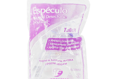 Especulo Vaginal Desechable Estandar Inverfarma