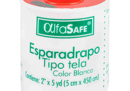 EsparadrapoTela Alfa Blanco 2X5 Yardas