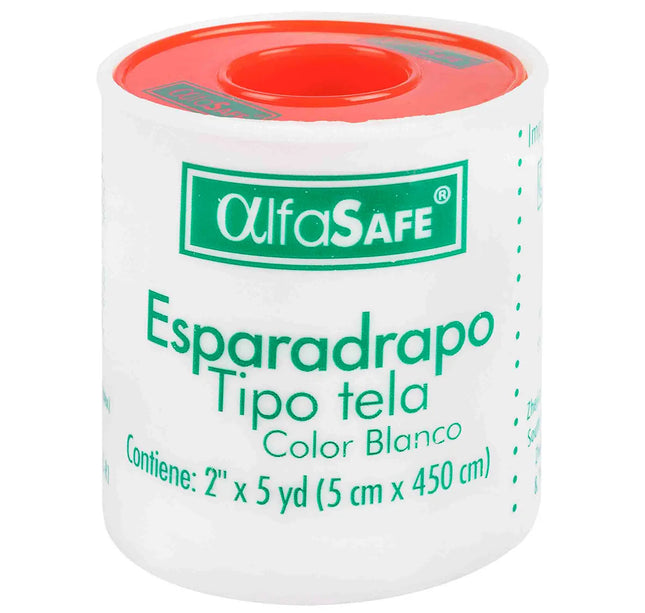 EsparadrapoTela Alfa Blanco 2X5 Yardas