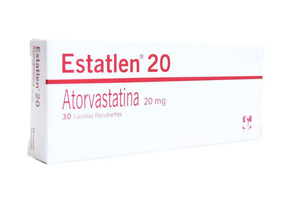 Estatlen 20 Mg (Atorvastatina) 30 Tabletas Recubiertas