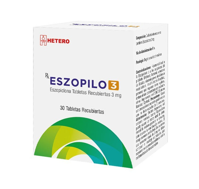Eszopilo 3 Mg 30 Tabletas