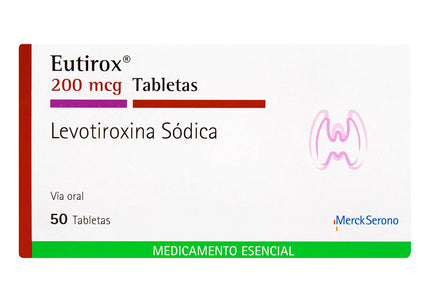 Eutirox 200 Mcg 50 Tabletas