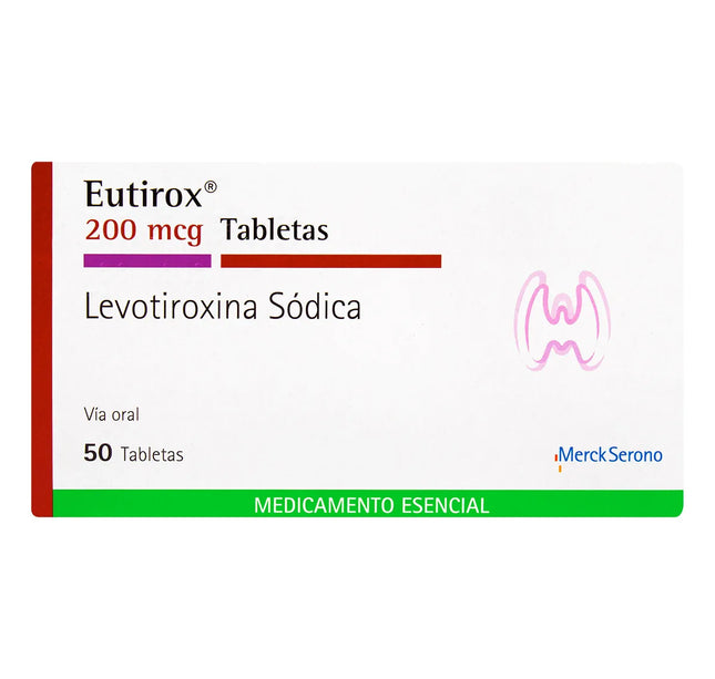 Eutirox 200 Mcg 50 Tabletas