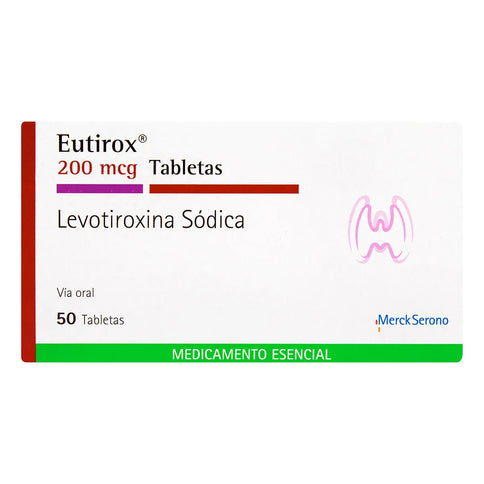 Eutirox 200 Mcg 50 Tabletas