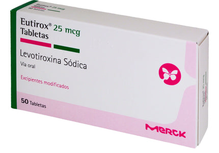 Eutirox 25 Mcg 50 Tabletas