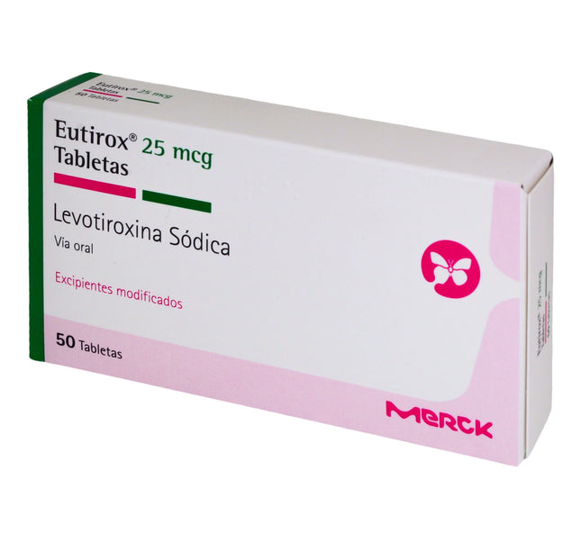 Eutirox 25 Mcg 50 Tabletas