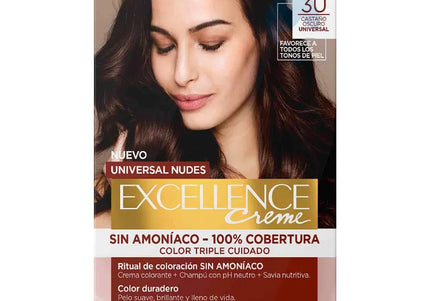 Excellence Sin Amoniaco 3U Castaño Oscuro