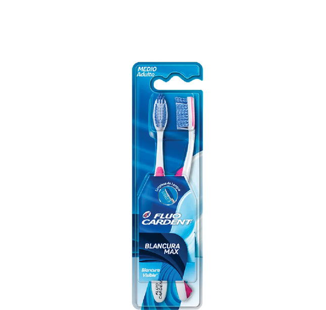 2 Cepillo Fluocardent Blancura Max Pack
