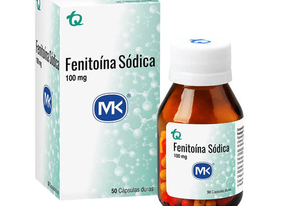 Fenitoina 100 Mg 50 Capsulas Mk