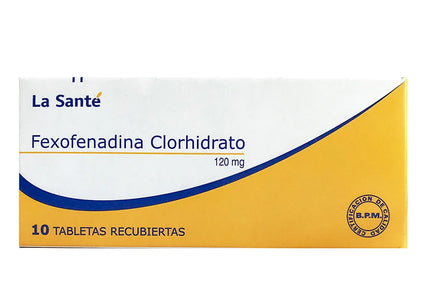 Fexofenadina Clorhidrato 120Mg 10 Tbs LS