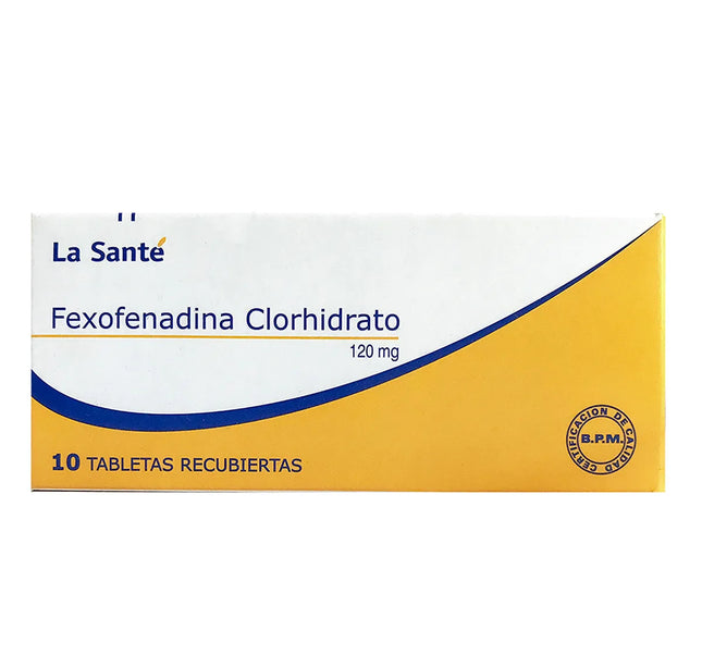 Fexofenadina Clorhidrato 120Mg 10 Tbs LS