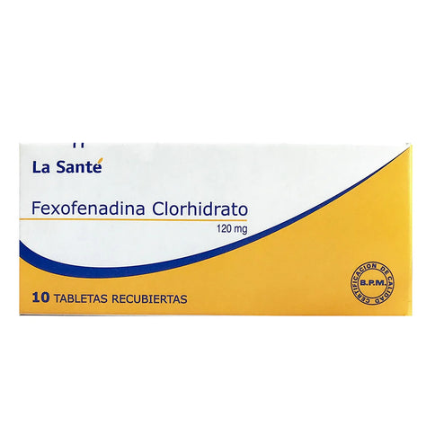 Fexofenadina Clorhidrato 120Mg 10 Tbs LS