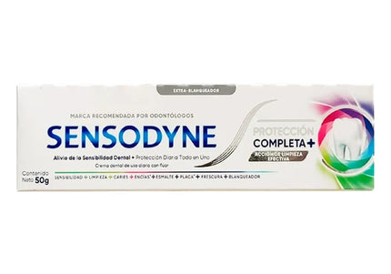 Crema Dental Sensodyne Protección  Completa Extra Blanqueador 50G