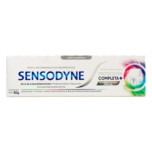 Crema Dental Sensodyne Protección  Completa Extra Blanqueador 50G