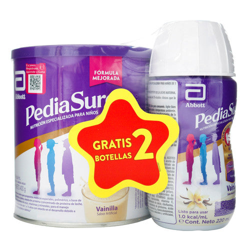 Pediasure Vainilla 400Gr Gts 2 Pediasure Liquido 220 Ml