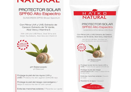 Protector Solar Spf 60 Tubo 80 Gr Haiko