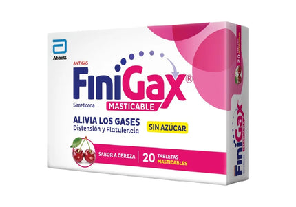 Finigax Masticable Cereza 20 Tabletas