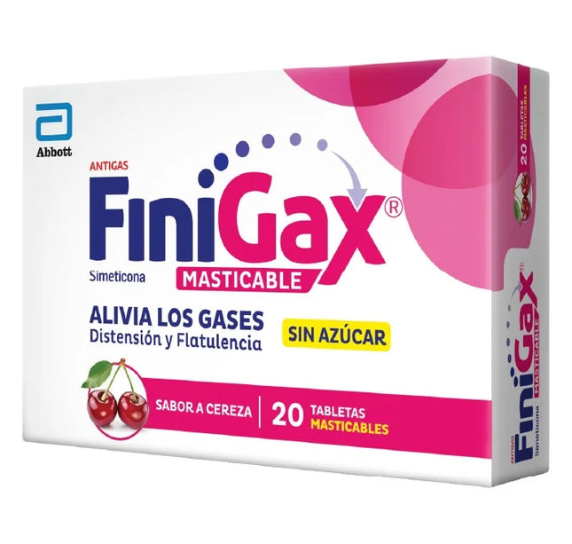 Finigax Masticable Cereza 20 Tabletas