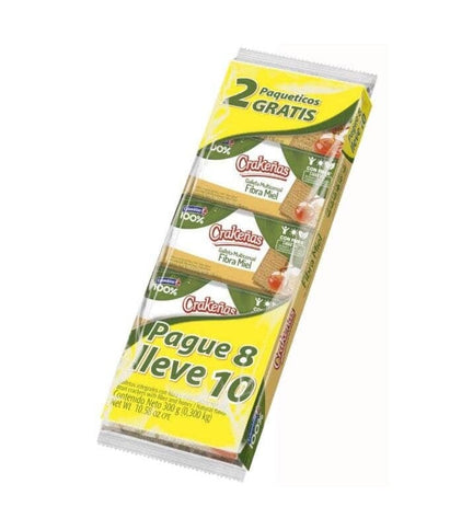 Galletas Crakeñas Fibra Miel Pague 8 Lleve 10