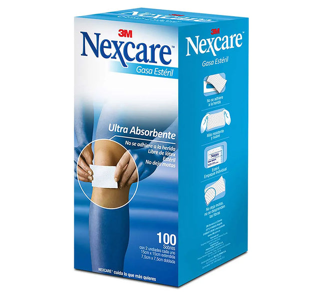 Gasa Nexcare 100 Sobres 200 Unidades 3M