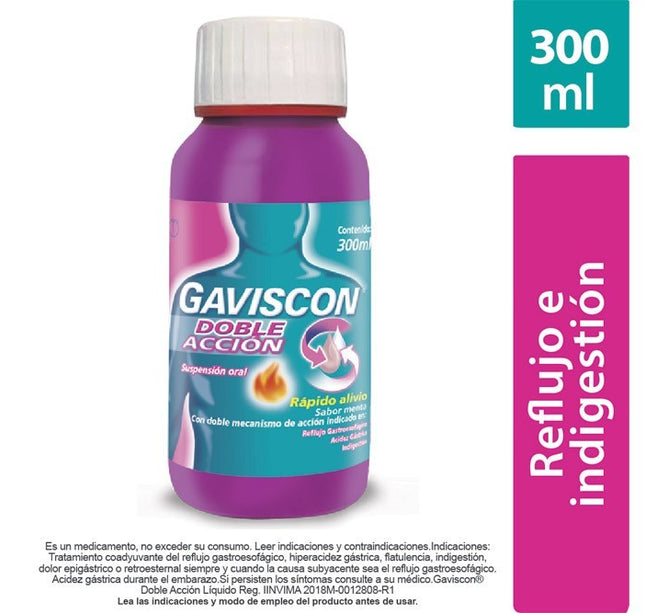 Gaviscon Doble Accion Suspension 300 Ml